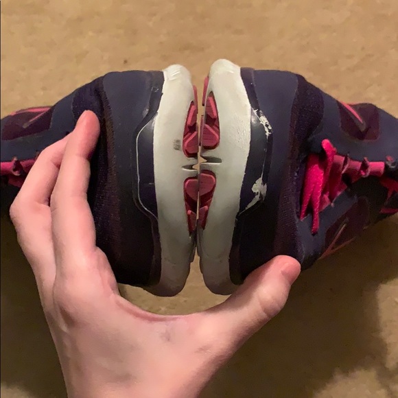 Pink and Purple Nike Free 5.0 Sneakers - Picture 5 of 8